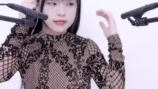 绅士视角【han】晓美-ASMR 口腔音 舔耳 弹舌音 按摩 喘息 |4k Wheezing oral sound licking ear playing tongue sound silk stockings-boKE