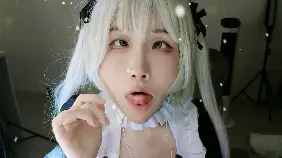 ASMR #Aki秋水 穹妹露脸cos-怼脸prpr+白丝足-boKE